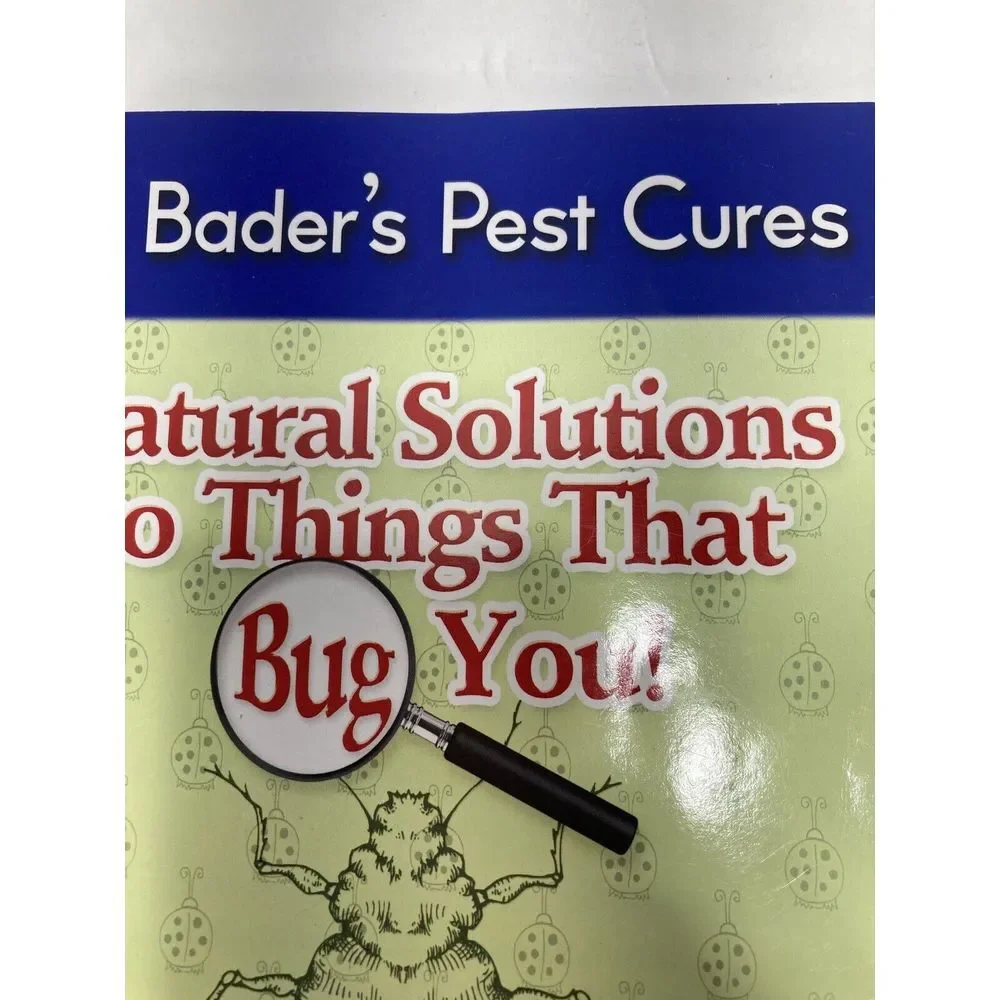2 Dr Bader's Pest Cures Paperback Book Natural‎ Solutions to Things that Bug You